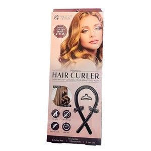 Brand New Heartless Hair Curler With Curler Two Scrunchies And One Clip In Box